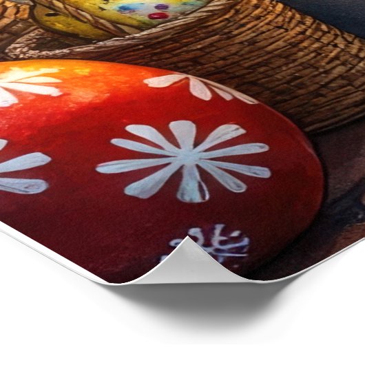 Bichon Frise Fireplace with Christmas Lights Poster (Hoek)