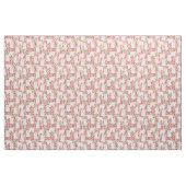 Bichon Frise  floraals roze Stof (Fat Quarter)