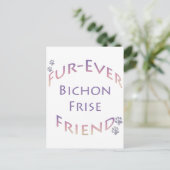 Bichon Frise Furever Briefkaart (Staand voorkant)