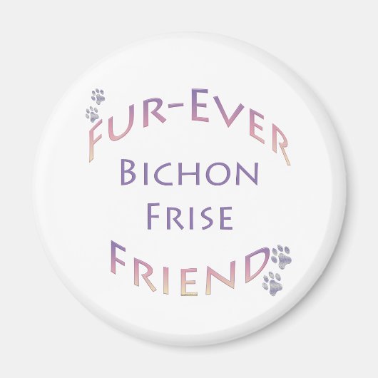 Bichon Frise Furever Magneet (Voorkant)