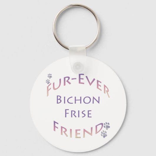 Bichon Frise Furever Sleutelhanger (Voorkant)