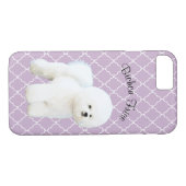 Bichon Frise geïllustreerde mobiele telefoondraagt Case-Mate iPhone Case (Achterkant (Horizontaal))