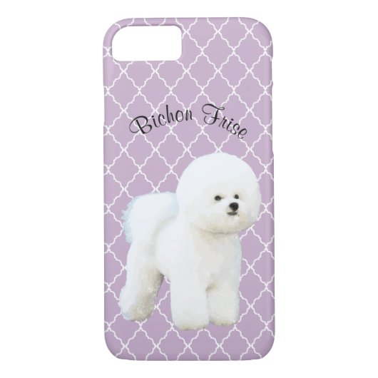 Bichon Frise geïllustreerde mobiele telefoondraagt Case-Mate iPhone Case (Achterkant)
