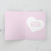 Bichon Frise Geïllustreerde Valentijnsdag Kaart (Binnen)