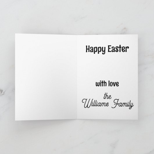 Bichon Frise Gelukkig Pasen Kaart (Binnen)