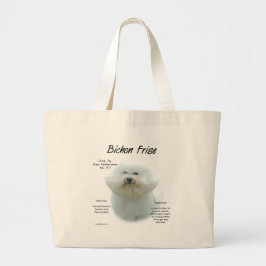 Bichon Frise Geschiedenis; Alles over Bichon Frise Grote Tote Bag