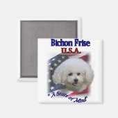 Bichon Frise Gifts Magneet (Voorkant / Achterkant)