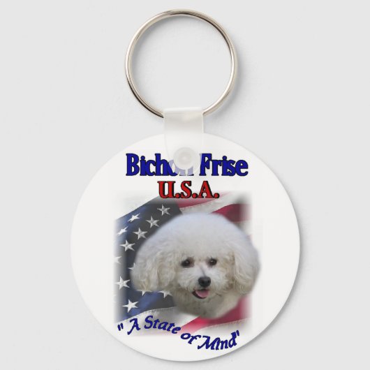 Bichon Frise Gifts Sleutelhanger (Voorkant)