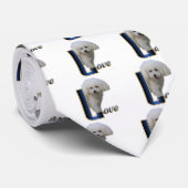 Bichon Frise Gifts Stropdas (Opgerold)