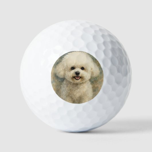 Bichon Frise Golfballen (Voorkant)