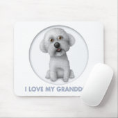 Bichon Frise Granddog Muismat (Met muis)