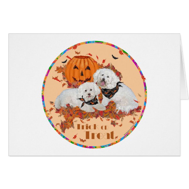 Bichon Frise Halloween (Voorkant Horizontaal)