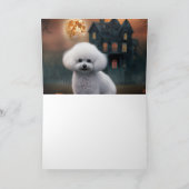 Bichon Frise Halloween Griezelen Kaart (Binnen)