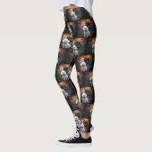 Bichon Frise Halloween Griezelen Leggings (Links)