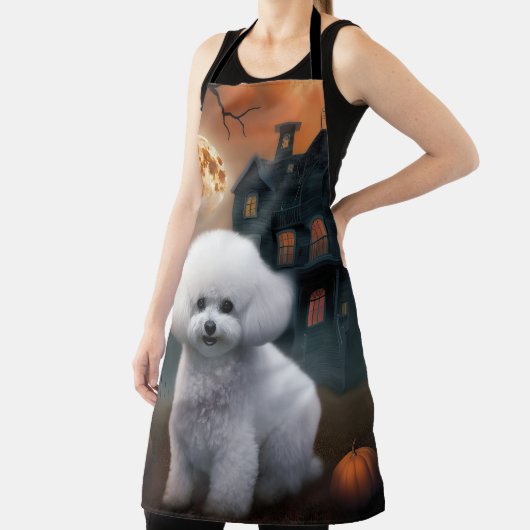 Bichon Frise Halloween Griezelen Schort (Insitu)