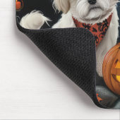 Bichon Frise Halloween Griezelig Muismat (Hoek)