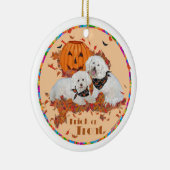 Bichon Frise Halloween Keramisch Ornament (Rechts)