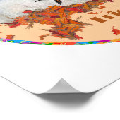 Bichon Frise Halloween Poster (Hoek)