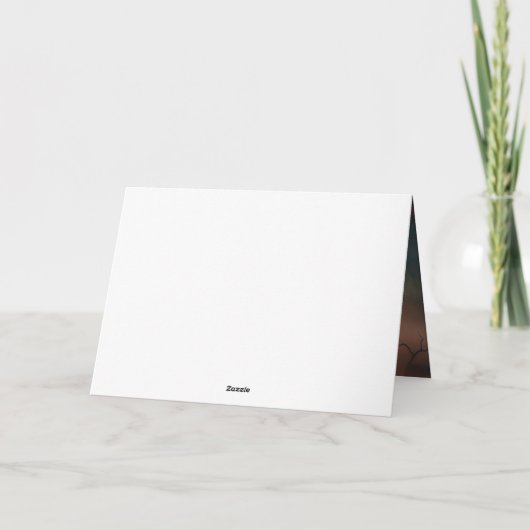 Bichon Frise Halloween Scary Kaart (Achterkant)