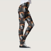 Bichon Frise Halloween Scary Leggings (Rechts)