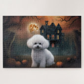 Bichon Frise Halloween Scary Legpuzzel (Horizontaal)
