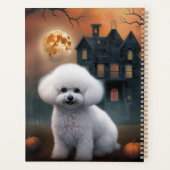 Bichon Frise Halloween Scary Planner (Achterkant)