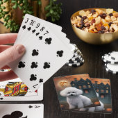 Bichon Frise Halloween Scary Pokerkaarten (Insitu)