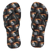 Bichon Frise Halloween Scary Teenslippers (Voetbed)
