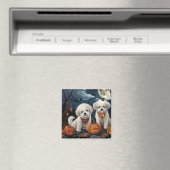 Bichon Frise Halloween Spooky Magneet (Insitu (Vaatwasser))