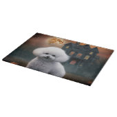 Bichon Frise Halloween Verschrikkelijk Snijplank (Hoek)