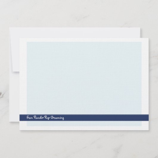 Bichon Frise Hartelijk dank Bedankkaart (Achterkant)