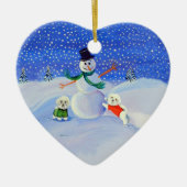 Bichon Frise Heart Ornament (Voorkant)