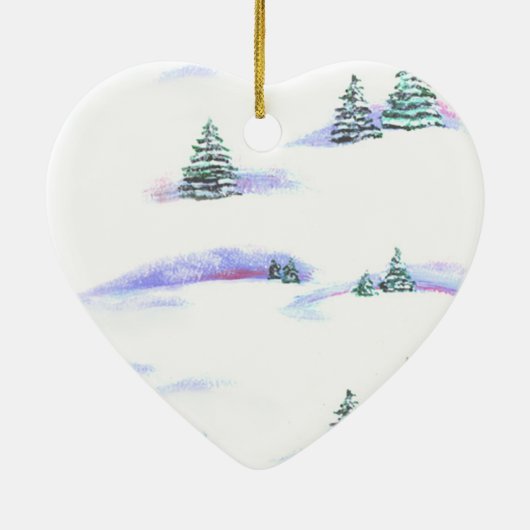 Bichon Frise Heart Ornament (Achterkant)