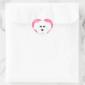 Bichon Frise Heart Stickers (Tas)