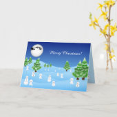 Bichon Frise Holiday Card Kaart (Gele Bloem)