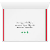  Bichon Frise Holiday-kaart (Binenzijde Horizontaal (Onderkant))