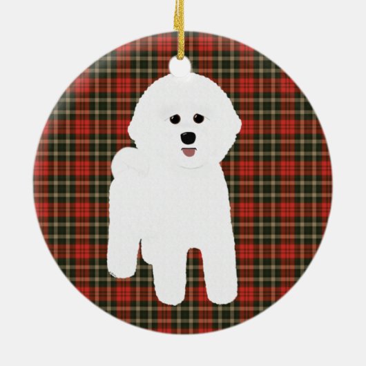 Bichon Frise Holiday Ornament (Achterkant)