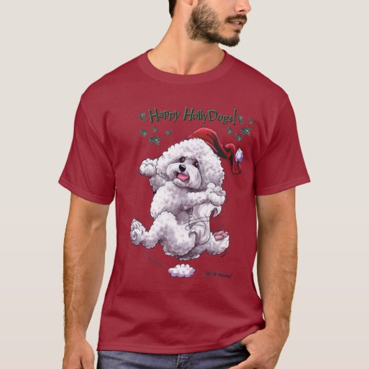 Bichon Frise Holiday t shirt (Voorkant)