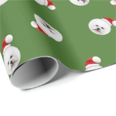  Bichon Frise Holiday Wrapping Paper Cadeaupapier (Rol Hoek)