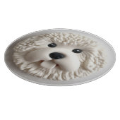 Bichon Frise Hond 3D Geïnspireerd Snijplank (Hoek)