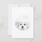 Bichon Frise hond Bedankkaart (Voorkant)