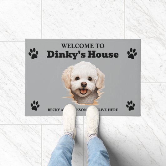 Bichon Frise Hond Deurmat (Binnen)