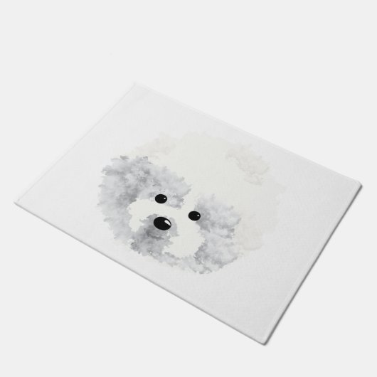 Bichon Frise hond Deurmat (Schuin)