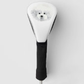 Bichon Frise hond Golfheadcover (Voorkant)