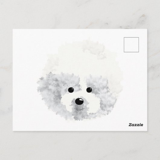 Bichon Frise hond Hartelijk dank Briefkaart (Achterkant)