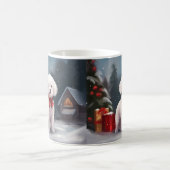 Bichon Frise Hond in Sneeuw Kerstmis Koffiemok (Center)