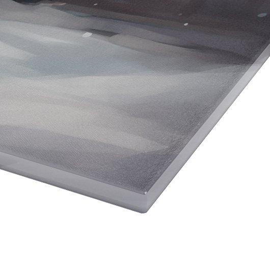 Bichon Frise Hond in Sneeuw Kerstmis Snijplank (Hoek)