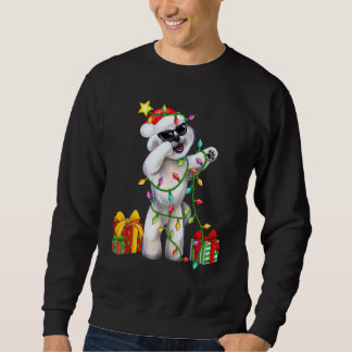 Bichon Frise Hond Kerstman Hoed Kerstboom Lichtjes Trui