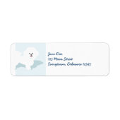 Bichon Frise Hond Mailing Labels (Voorkant)