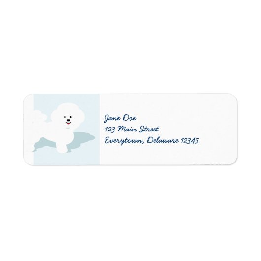 Bichon Frise Hond Mailing Labels (Voorkant)